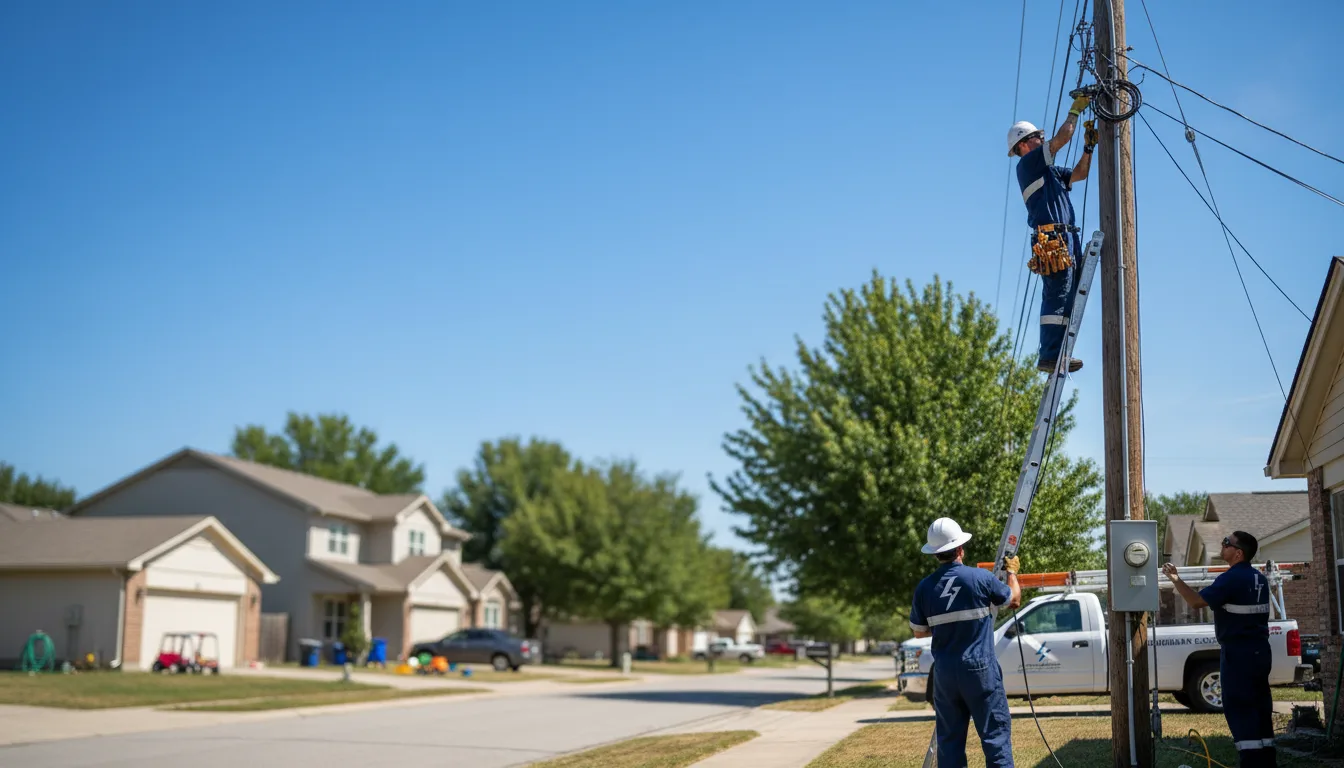 Residential electrician providing installation services in Ypsilanti, ND